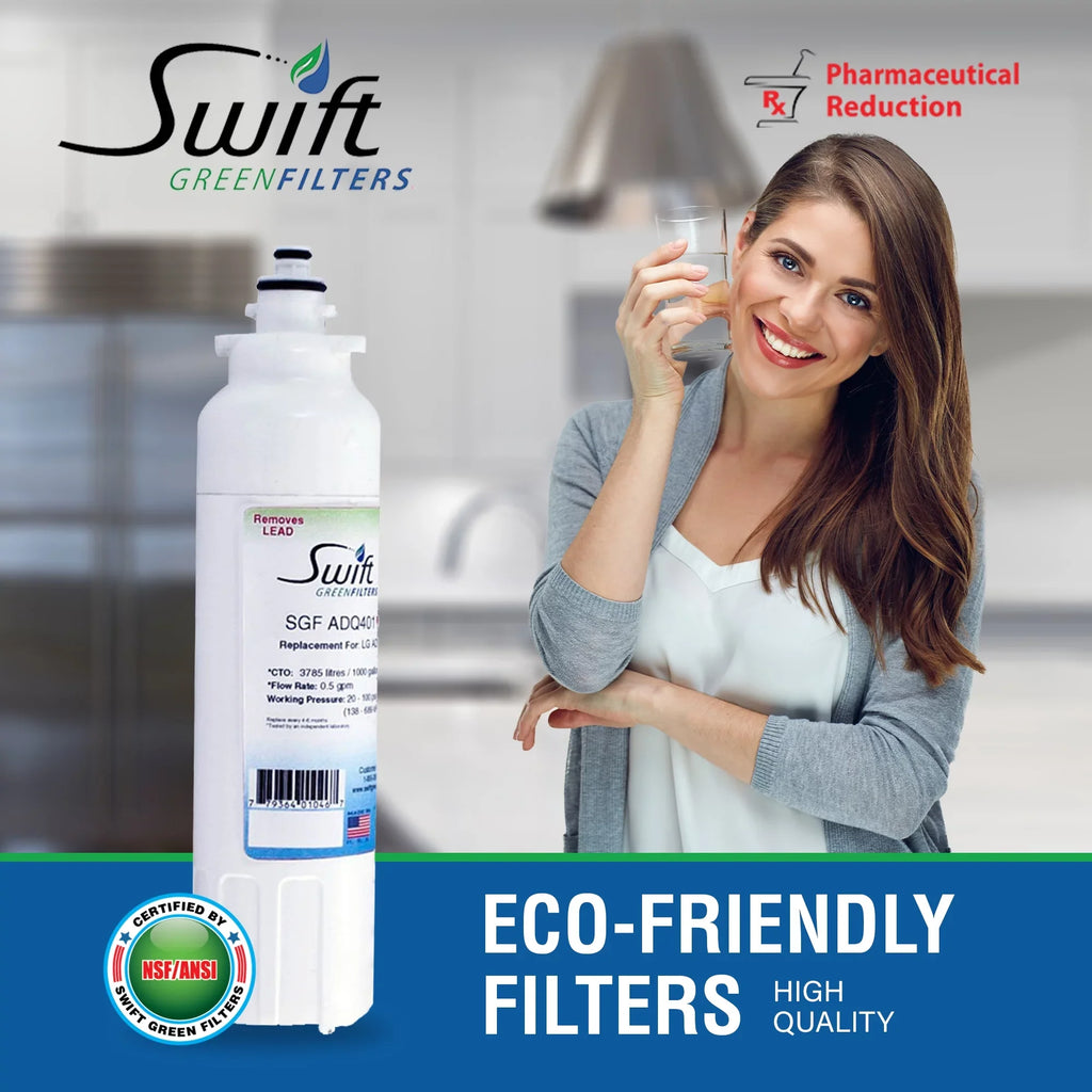 LT800P liquid 2) Rx LG SGF-ADQ401 Refrigerators Replacement for Filters Swift Green Filters(Pack Pharmaceutical of