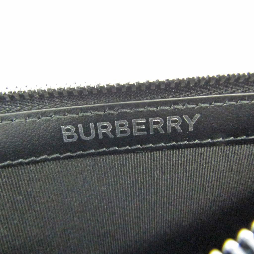 Black Coin Card Case Burberry (Good) Case Leather 8051832 Pre-Owned