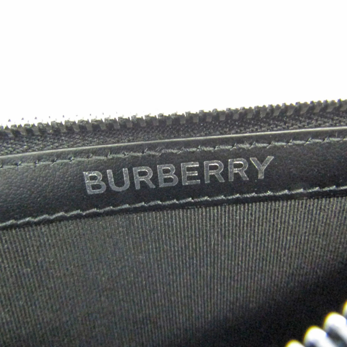 Black Coin Card Case Burberry (Good) Case Leather 8051832 Pre-Owned