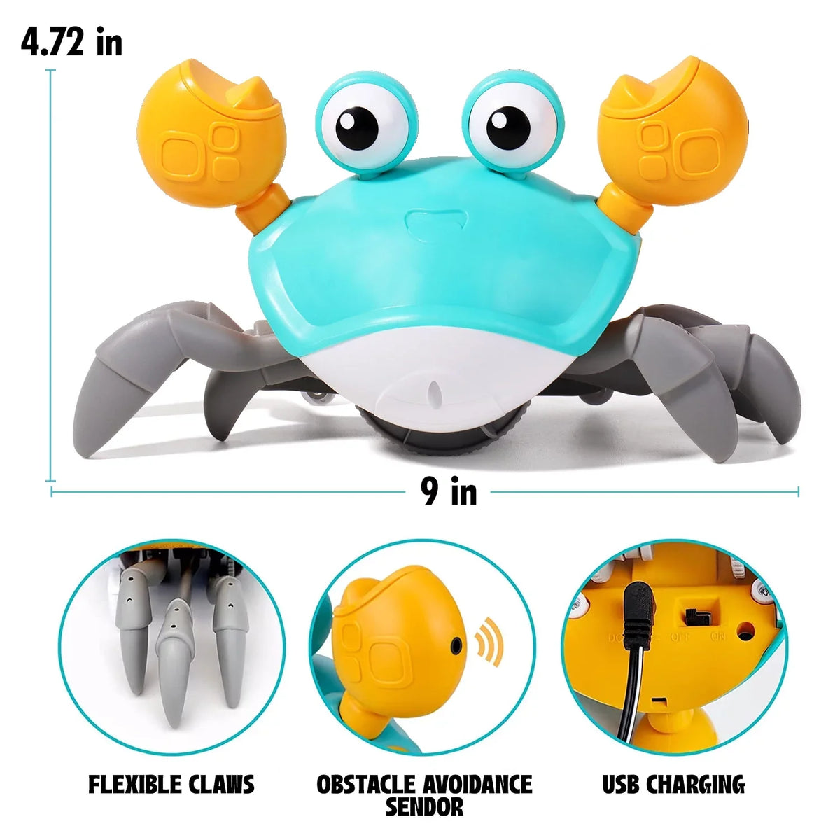 Months Crawl Gift And Crab 6 9 4 Interactive 8 36 For Development 7 Baby 10 Old Babies 5 Acantha And 12 Crawling 11 Learning Birthday Toys 3 Toddlers Music
