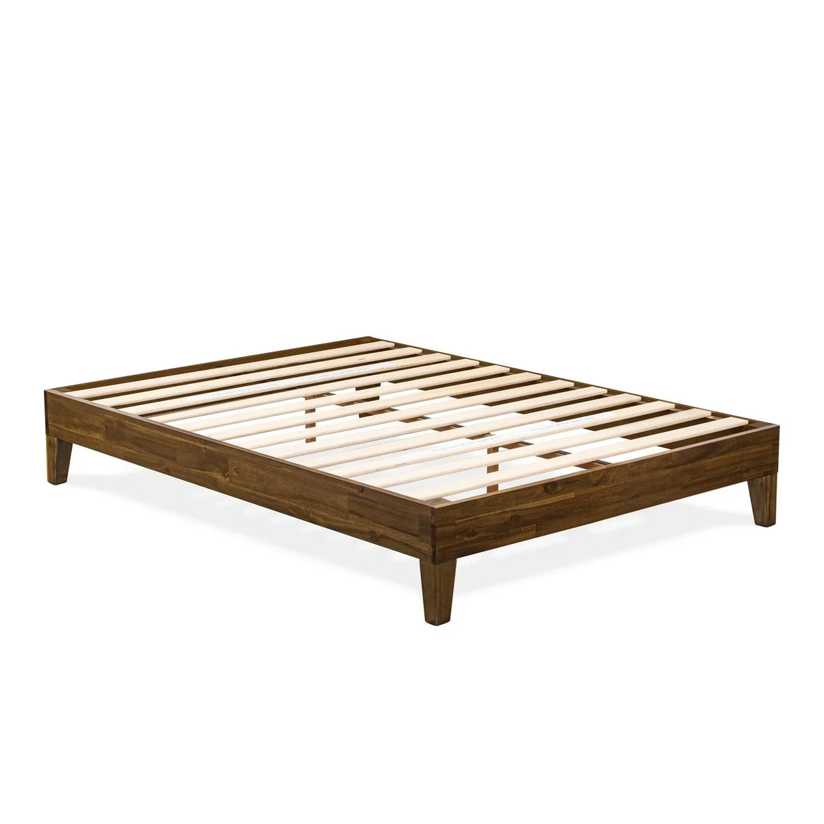 Bed Wood in Traditional Navarro Full Engineered Walnut West East Furniture