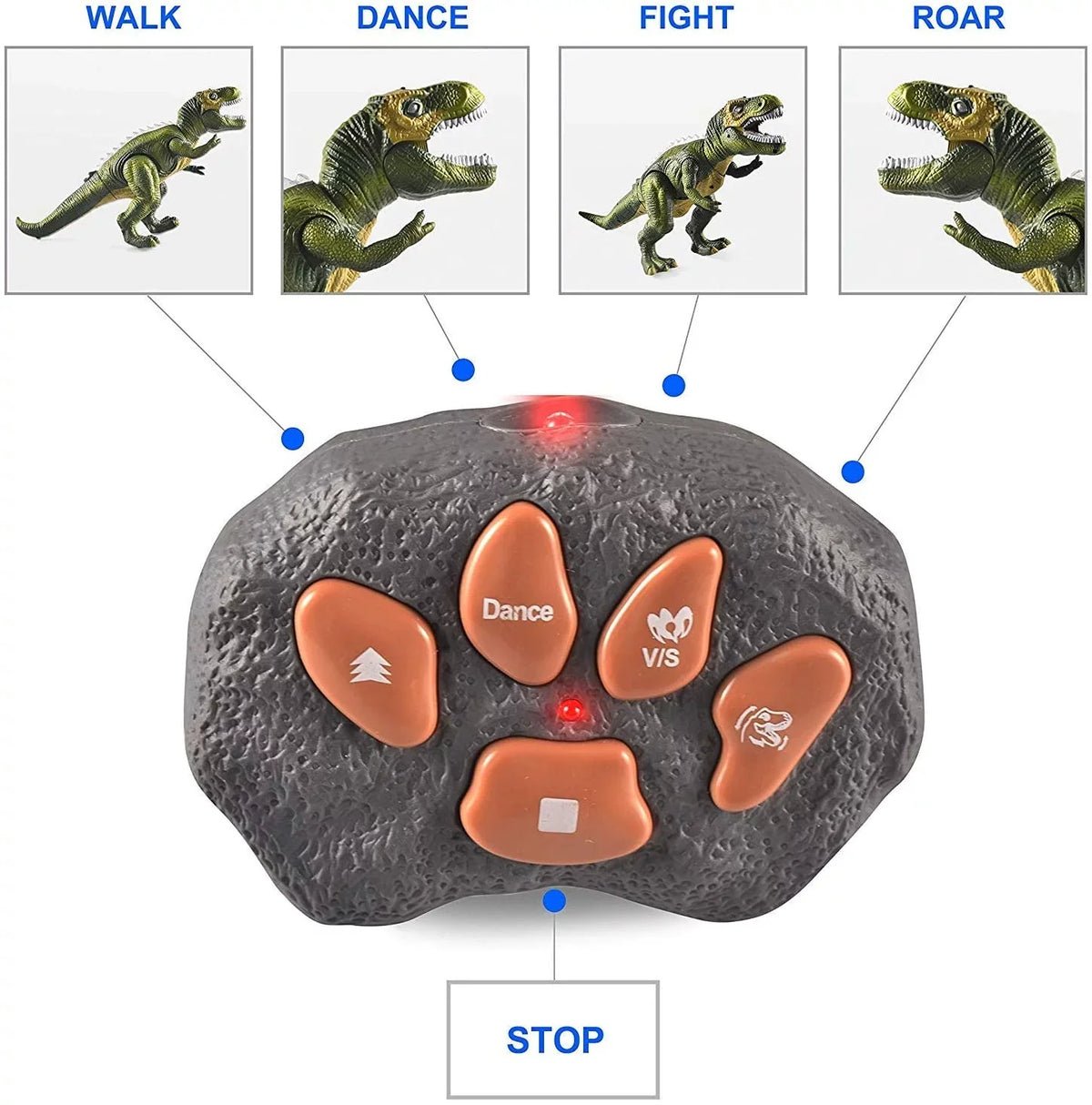 Toy,Electronic Roaring Robot Light Dancing Kids saur dinosaur saur and T with for for Toy Toy Boys JOYIN Toy,Birthday dinosaur Walking Gift Steam dinosaur Rex and Kids Girls,Green Boys,Big Sound,