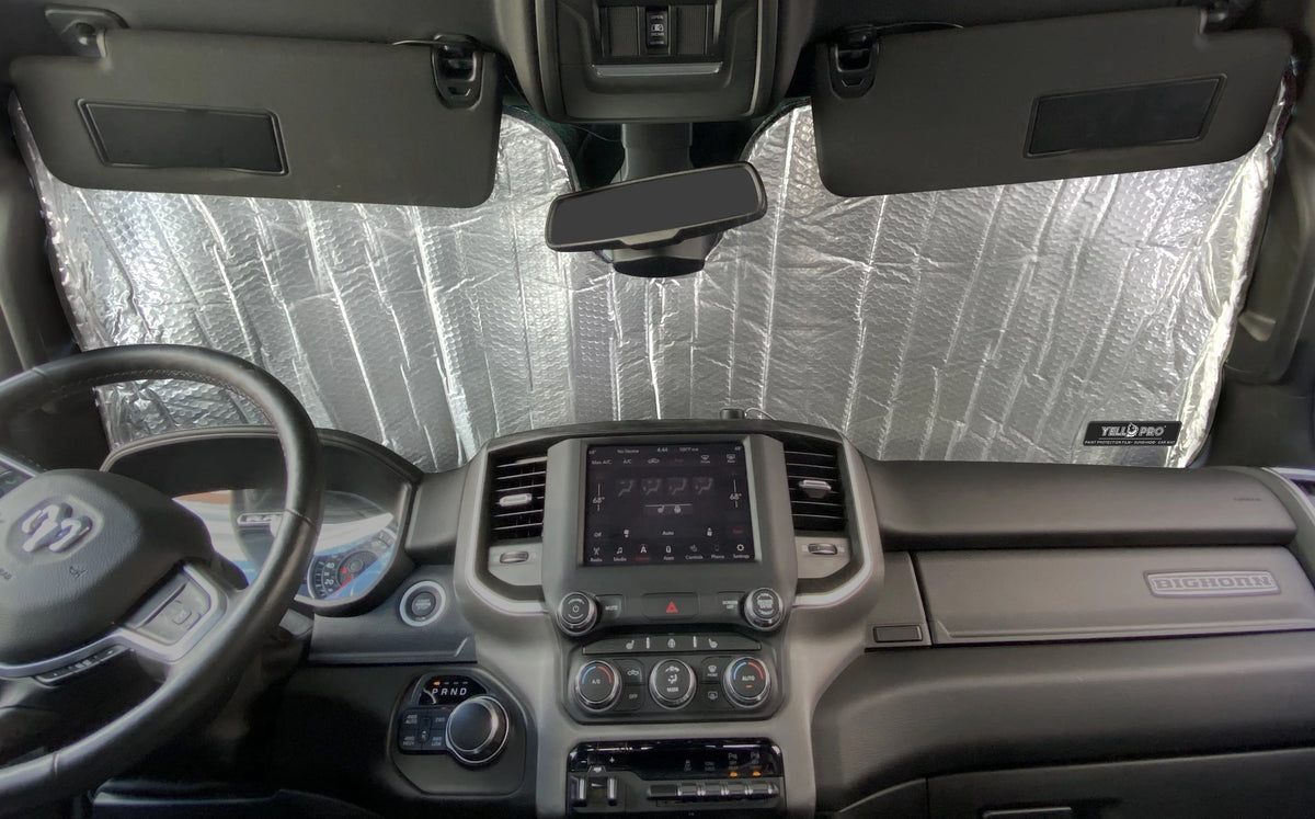 for Front Windshield Cab 1500 Cab Cab, Cab Sunshade Truck Quad 2019-2023 Mega 2Dr 4Dr RAM Regular Crew Dodge Pickup