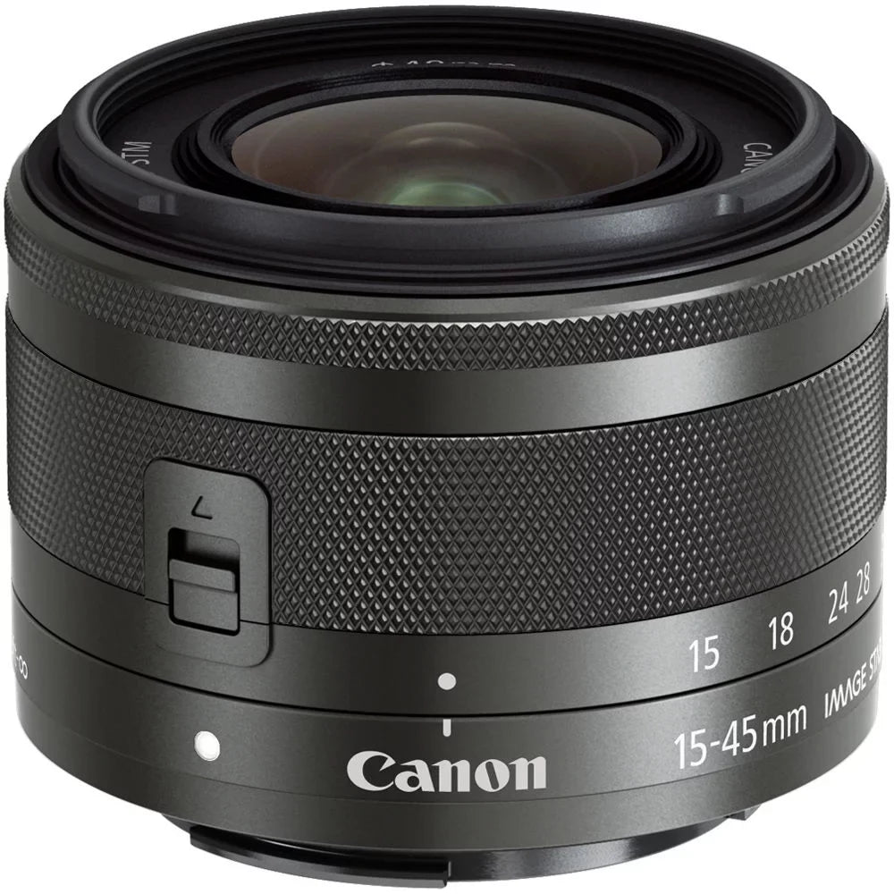 Filter EOS (Graphite) Lens Mirrorless M200 +3 f/3.5-6.3 Camera (Black) STM +64GB PC +15-45mm Canon IS