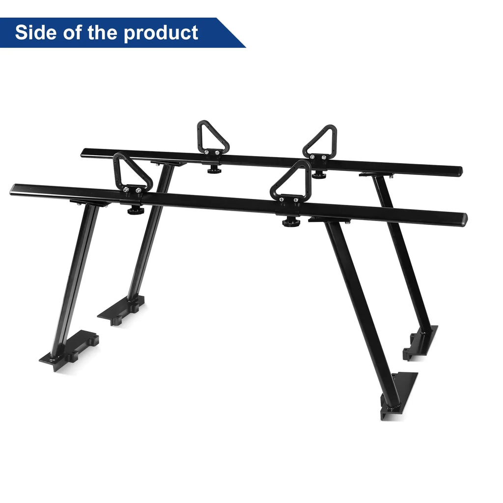Cargo Required) Aluminum for Black Truck Surfboard Universal 1,000lbs Racks Racks, Capacity Bed Lumber Ladder Ladder Pickup (No-Drilling Kayak BoardRoad Truck