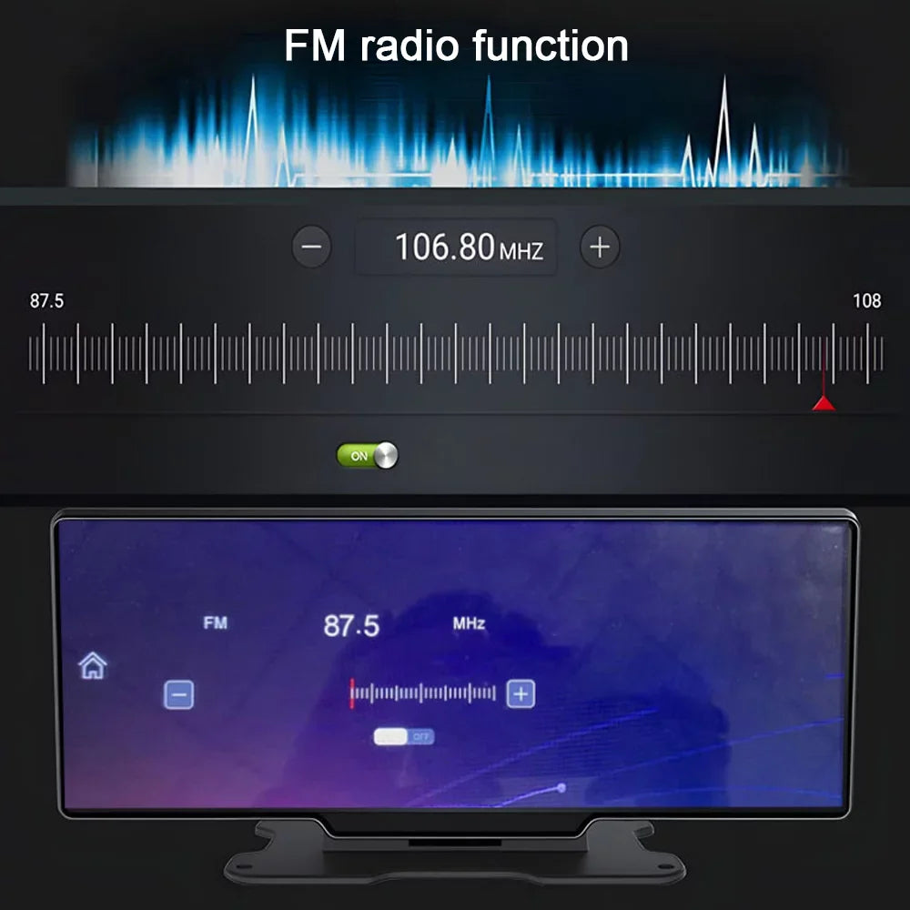 Rearview Car Mobilephone AUX APP Car Console Car Video Auto 10.26in Car Ametoys Multi-language Recorder Control Car Multi-