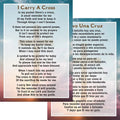 of - Pack A Una Pocket 100 Cross Card Llevo I Bilingual Prayer Cruz Carry