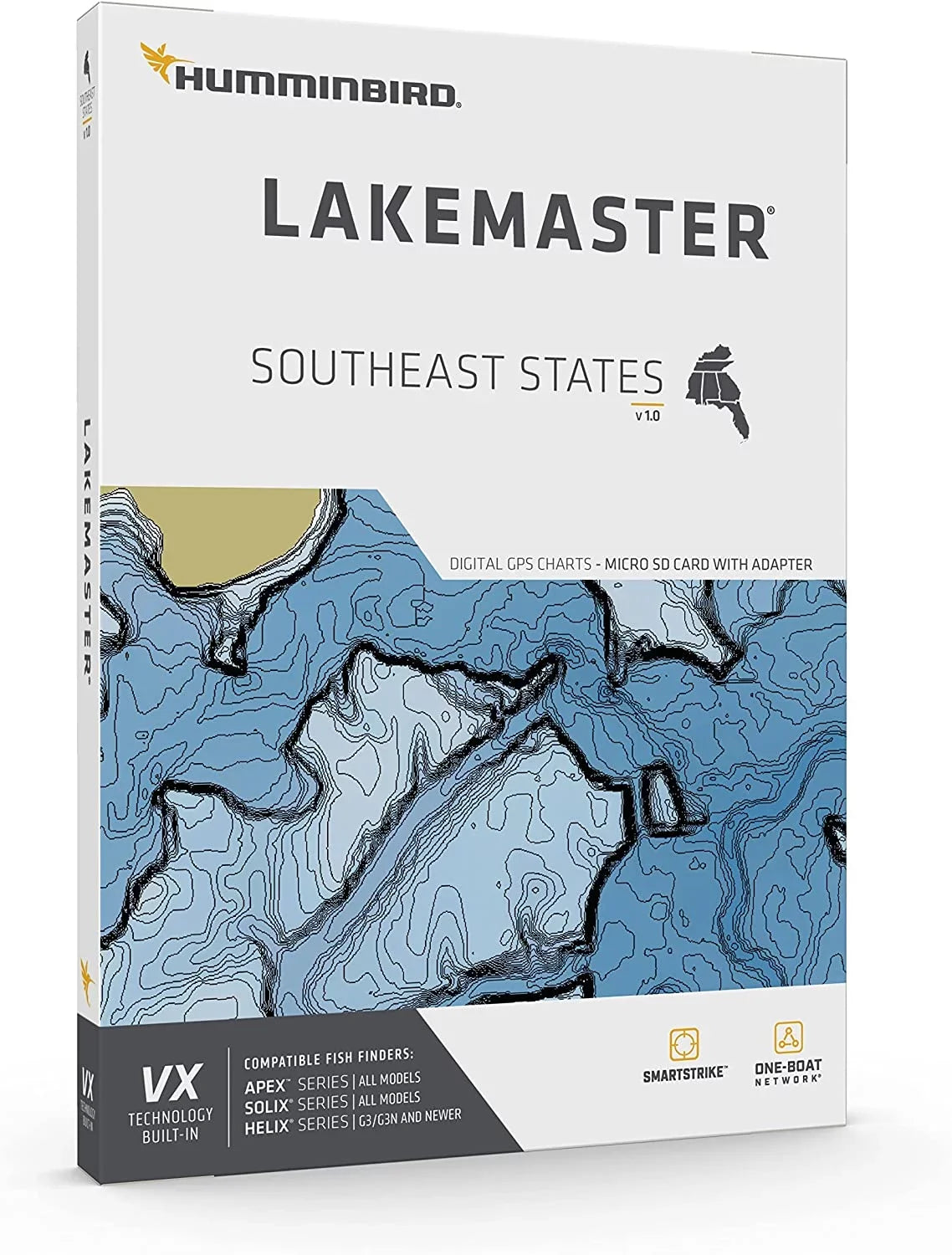 Technology One Humminbird Southeast V1 Boat Network VX LakeMaster States