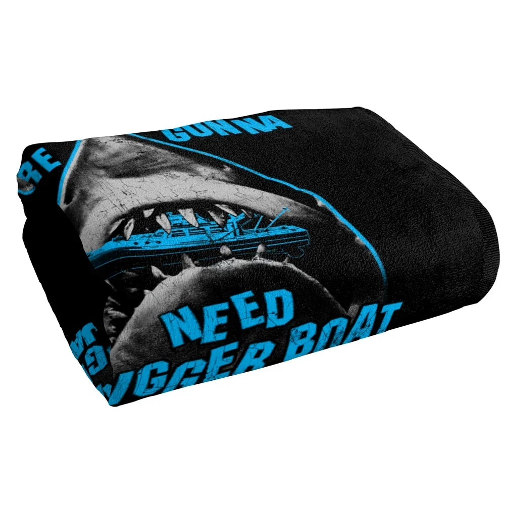 Towel Jaws, Boat 30"x60" Beach in Mouth