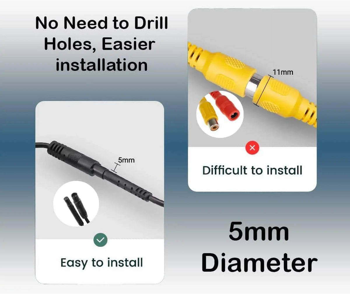Compatible DMH-160BT AVH-210EX Vision with Backup Rear Plate DMH-100BT License 170° Car Camera Waterproof DMH1770NEX Pioneer View HD Angle Night AVH-2550NEX DMH-WT8600NEX Radio AVH-120BT CAM108