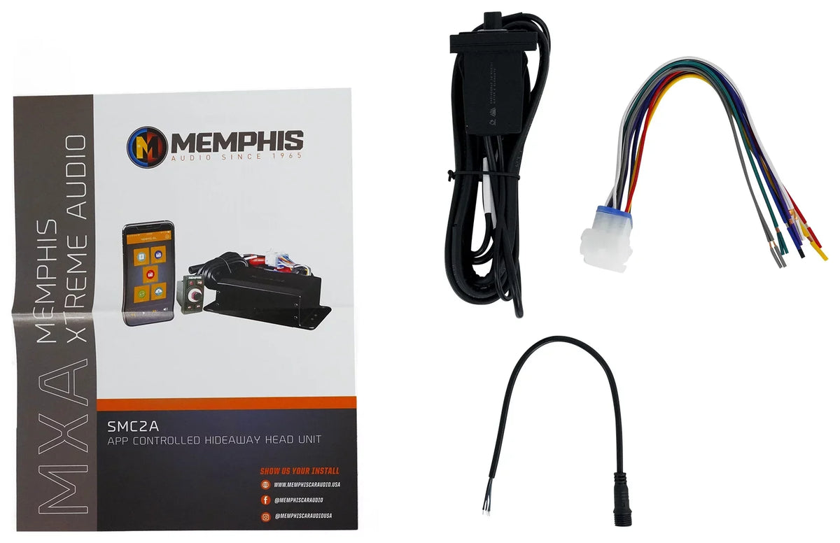 Source Unit Bluetooth Receiver SMC2A Hidden Memphis Audio RZR/ATV/UTV Marine