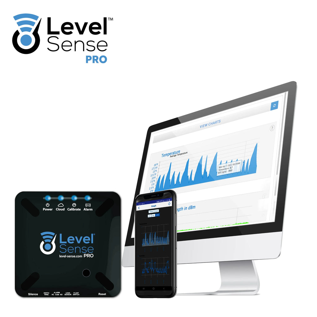 Level Detector Leak Sense Wi-Fi Humidity, Sump Pump, Temperature, Enabled PRO- and