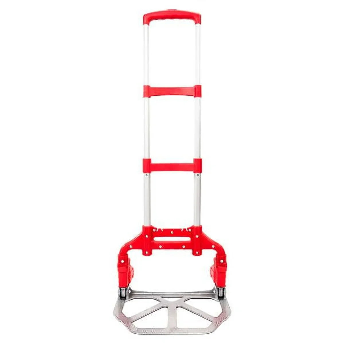 Hand Cart Portable Trolley Aluminium Dolly Collapsible Truck Folding Luggage Red Push