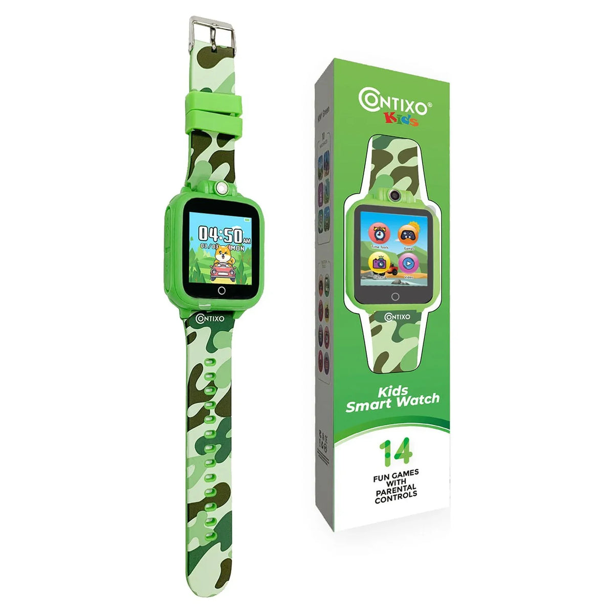 Stickers Case Model) & Kids with Smart (Value Storybooks Bundle Disney Tablet Kid-Proof Kickstand 64GB, and Android 80+ Green & Watch Includes 10" Contixo (2023 $400), Stylus, -