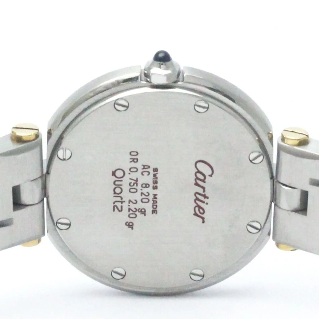 Polished (Good) CARTIER 18K Steel Quartz Gold Watch BF568475 Ladies Santos Pre-Owned Round