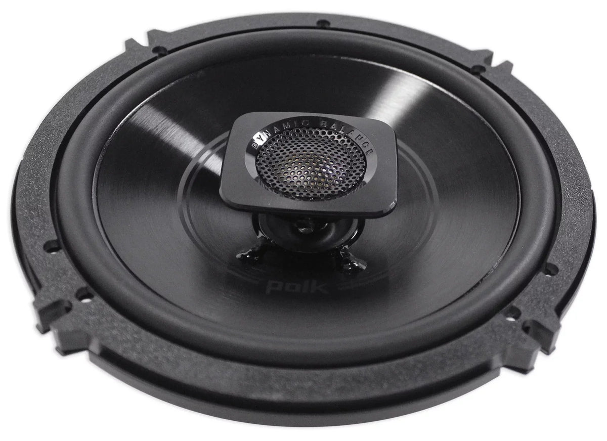 1998-2013 Polk Davidson Touring Plates 300w Harley Speakers w/Adapter 6.5" Audio