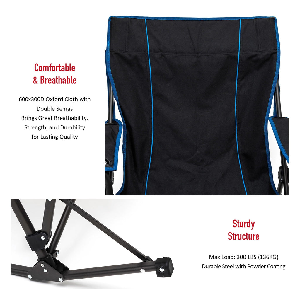 on comfort Chair Camping with Pockets exterior Enjoy - Oversized - 1 17.2 Side adventures! and durability your -