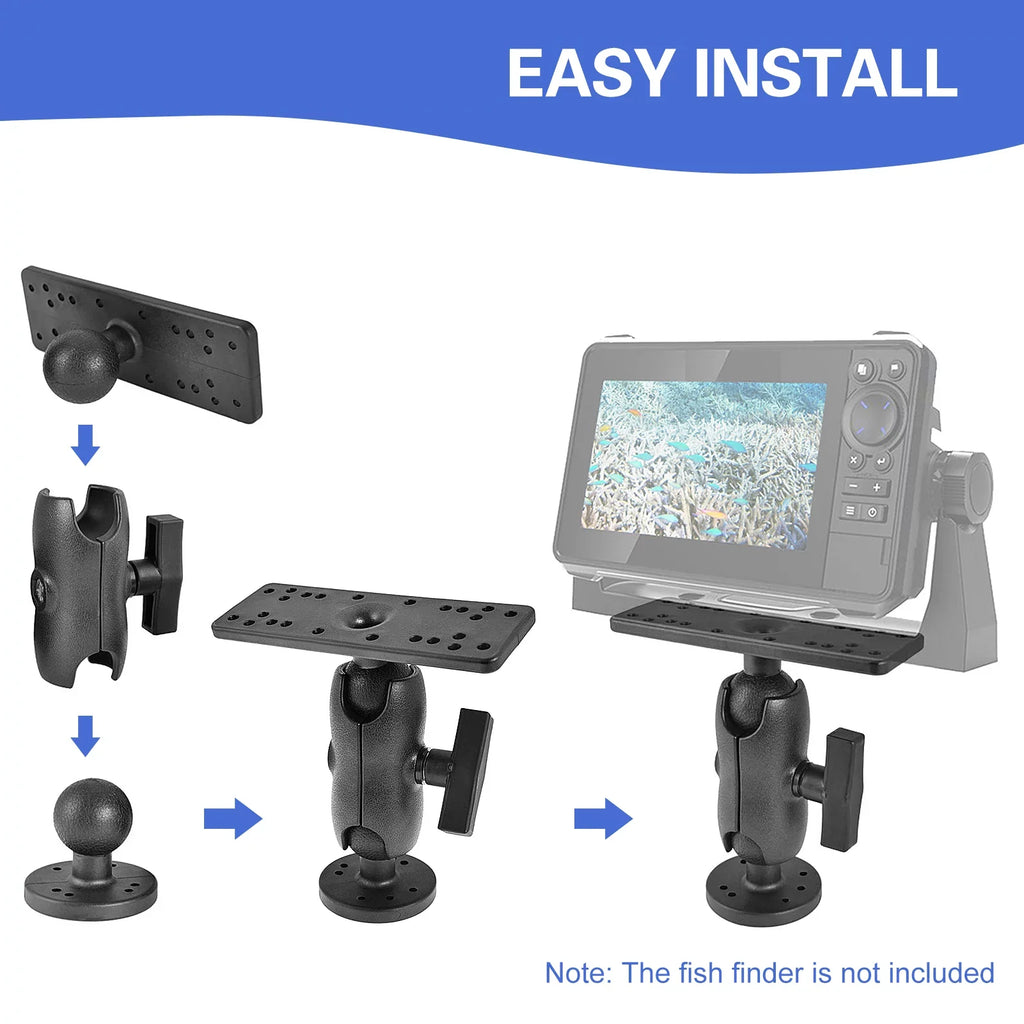 Mount Fish Kayak Fish Kayak Finder Fishfinders Ball Holder Finder Swivel Accessory Fish Mount 360° Finder Base Portable