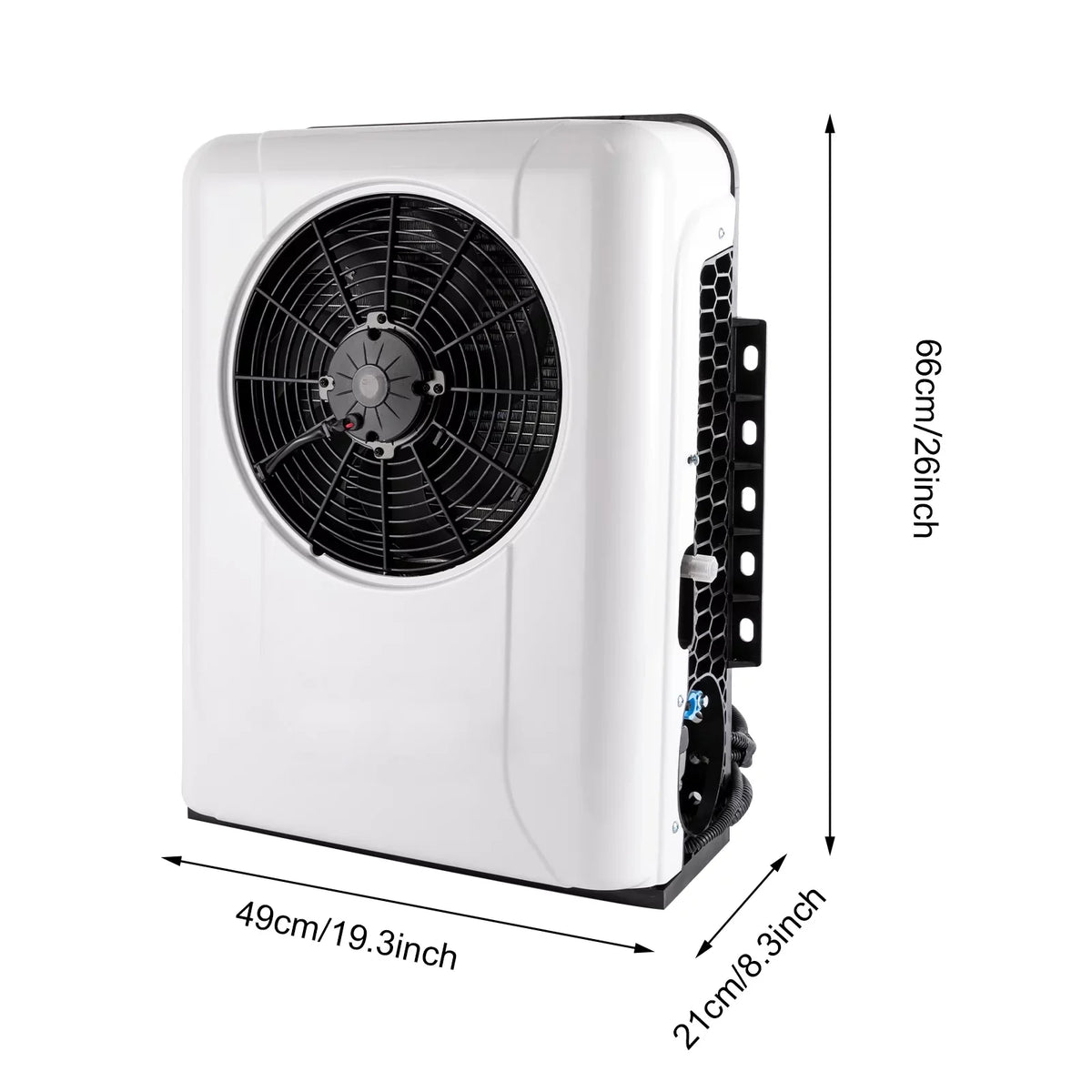AC 12V 6800BTU, Split, Aiqidi Split Universal Conditioner RV Car System Unit, Truck DC Air Caravan 800W, Truck Cab 1000-3000RPM