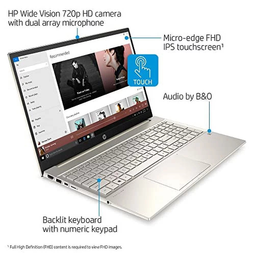 Iris 11th 32GB HDMI Windows 4-Core USB SSD 15.6" w/ Backlit 2022 FHD Bluetooth 32GB NVMe i7-1165G7 Webcam Gen WiFi-6 2TB Xe 10 Pavilion Laptop Keyboard HP Home Graphics Touchscreen DDR4