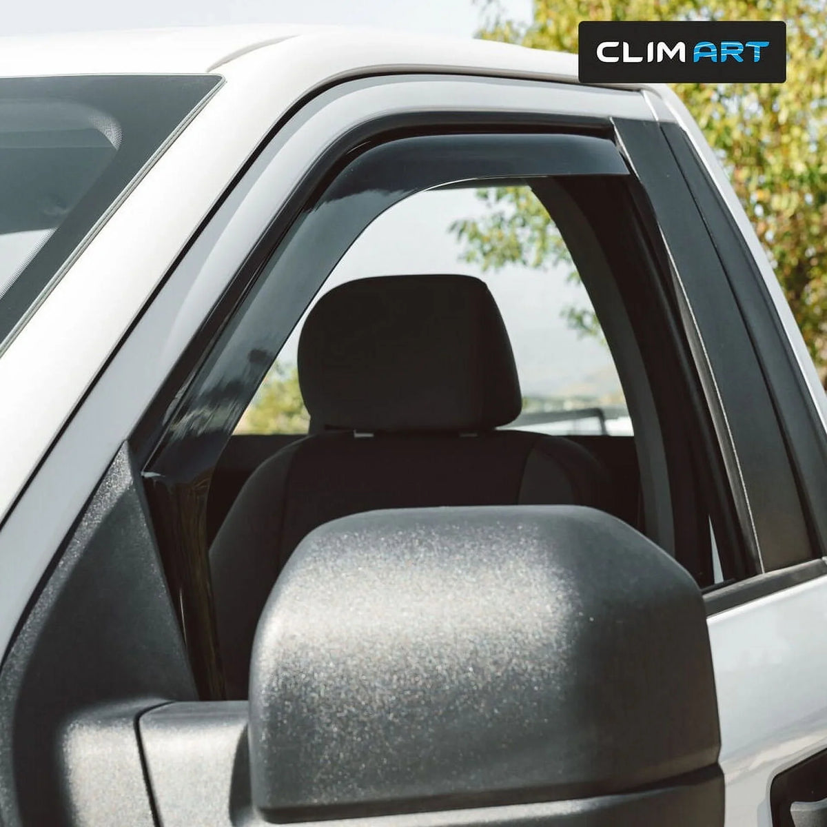 Vent Window for Rain F150 Truck 2 2015-2020 Original Accessories, Deflector, Regular Visors, Guards Window Durable pcs- Smoke in-Channel Deflectors, Vent CLIM ART Dark 315008LP Cab, Incredibly