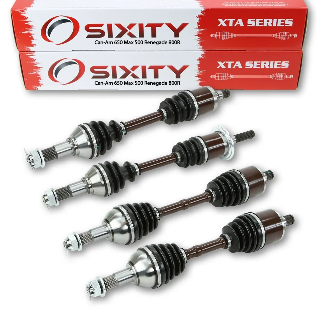 1000 Left Rear Four Axles CV compatible 800R Max 650 Outlander Renegade 2015 Front 2014 2013 Right / Sixity All XTA Can-Am 500 & & with