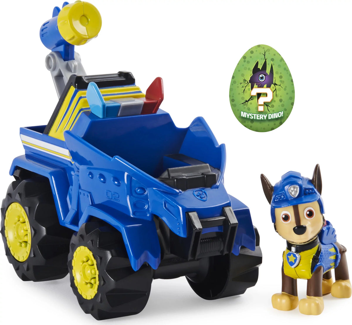 Rev Dinosaur Deluxe Up Patrol, Vehicle Rescue Chase’s with Dino Mystery PAW Figure