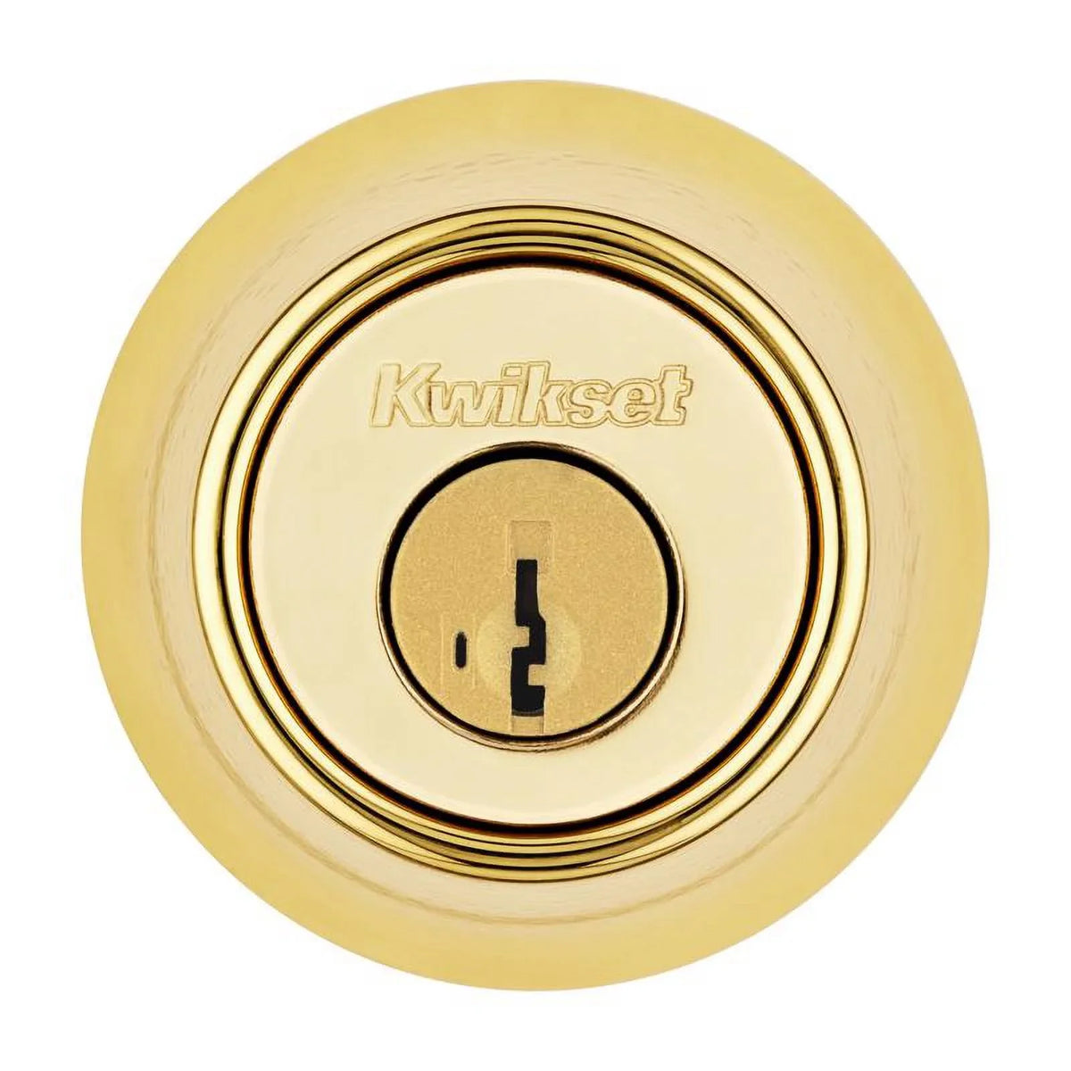 Quantity 1 CP Brass 3 K6 Polished Kwikset Deadbolt, SMT RCS 660 Security RCAL - Single-Cylinder