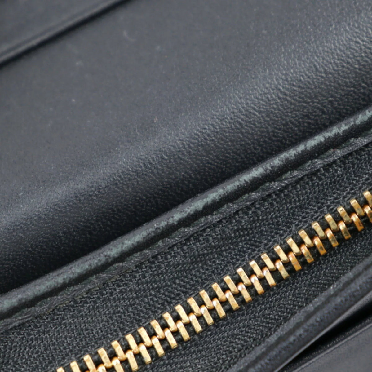 GG Pre-Owned Black 508757 Supreme (Good) Bee Compact BEE Gold Leather Canvas Beige Brown Bifold Wallet