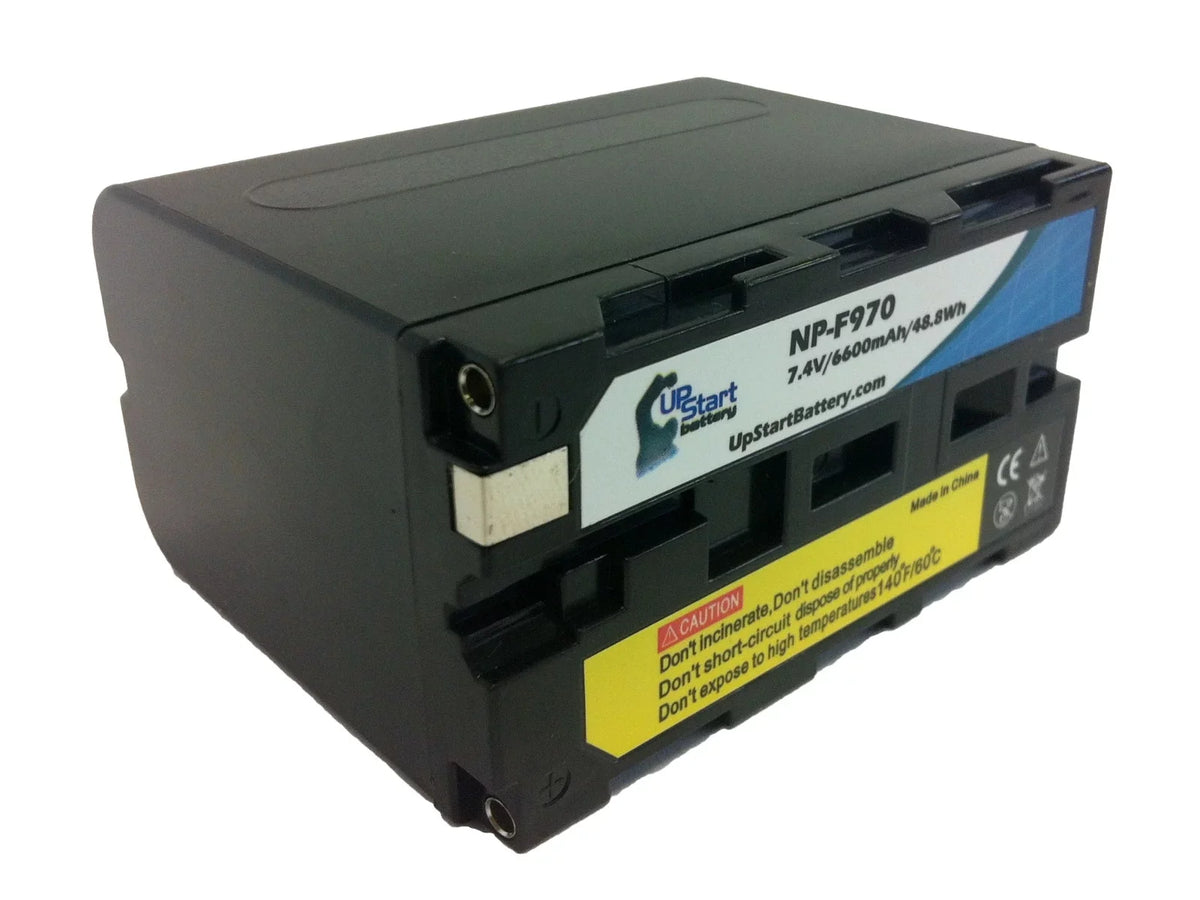 7.4V, - - High 2x Battery Pack UpStart GV-D200 Digital Battery Capacity NP-F970 High Lithium-Ion) Capacity Battery (6600mAh, Replacement Camera for