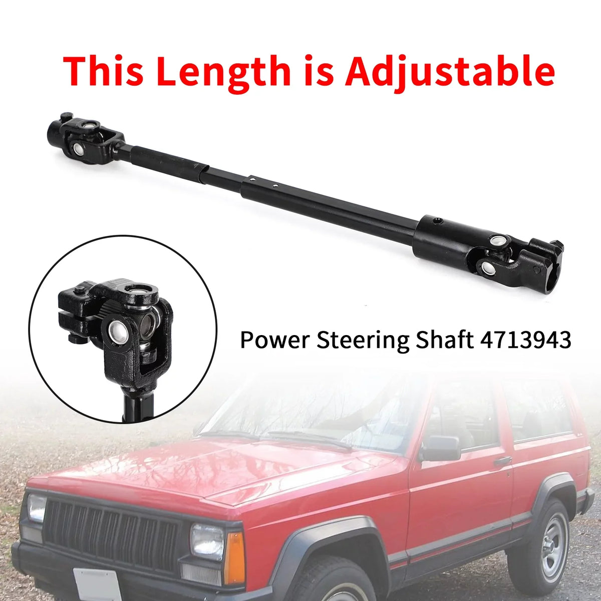 JCXJ84 For Power Jeep 4713943 Cherokee Shaft Steering XJ 1984-1994