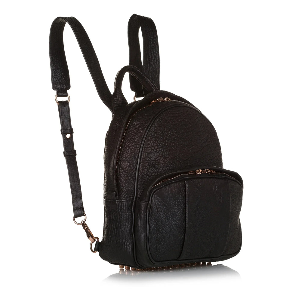 Alexander Pre-Owned Leather (Good) Backpack Black Wang Calf Dumbo Unisex Authenticated