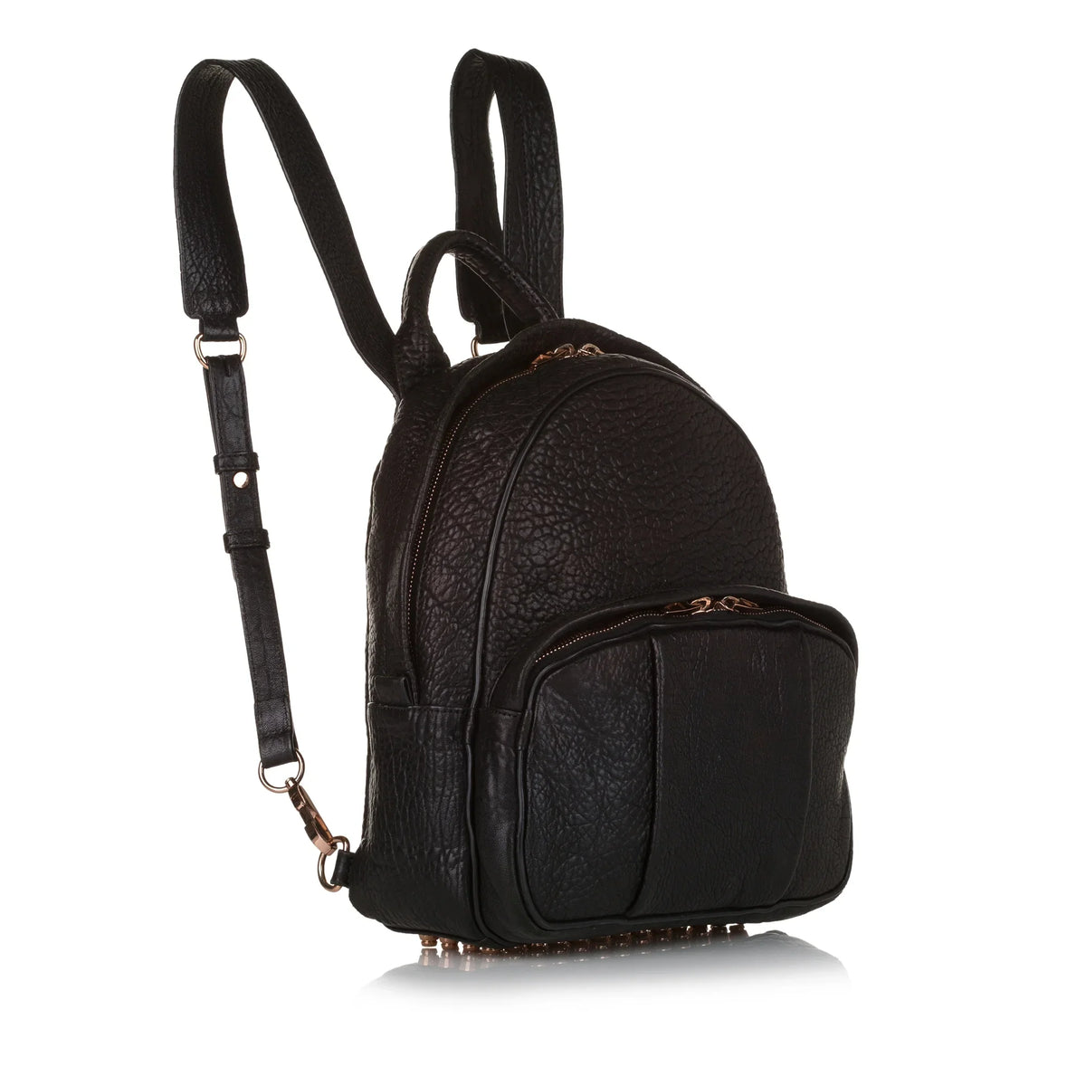 Alexander Pre-Owned Leather (Good) Backpack Black Wang Calf Dumbo Unisex Authenticated
