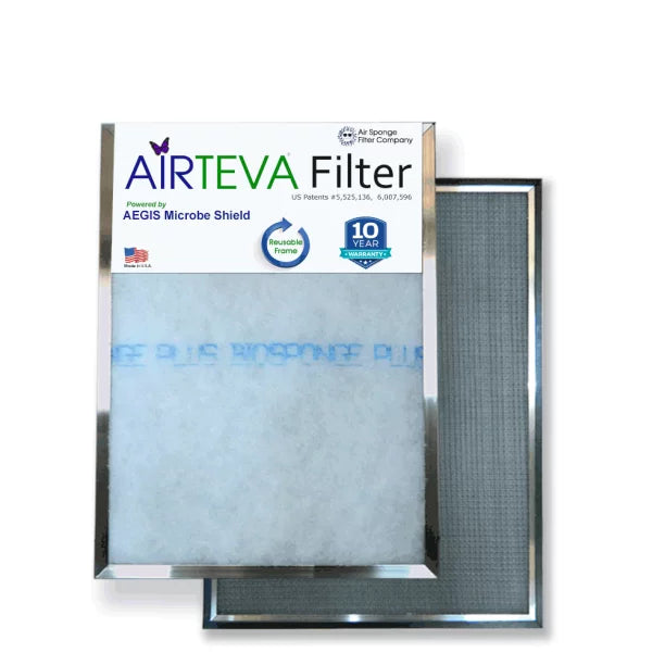 Airteva 1/2 (1) x Furnace x AC, x dimension: With 24 3/4" Replacement X 1/2 (20 Filter Plus Pad 25 Biosponge 19 1) Actual