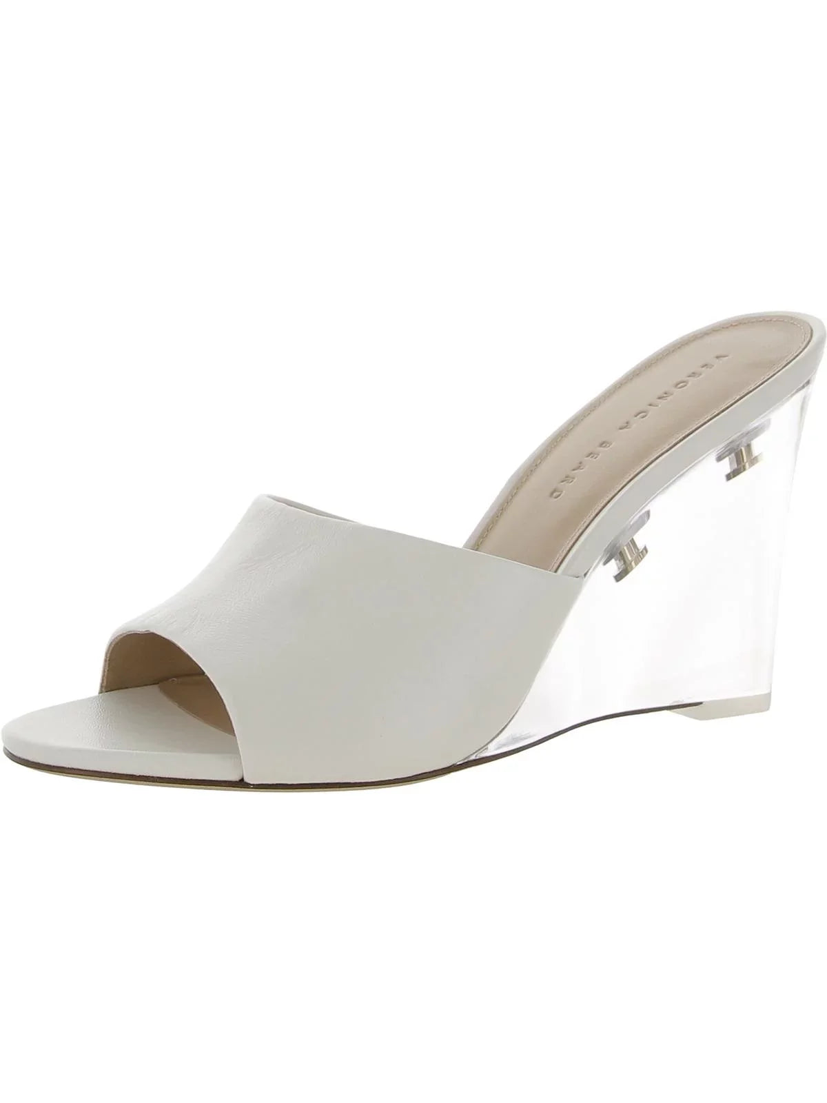On Leather Wedge Veronica Womens Lucite Sandals Beard Dali Slip