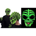 UV Light Reactive Mask, Alien Down Earth Black to