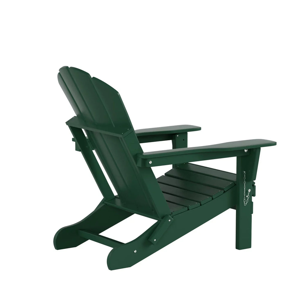 4), PLATINUM (Set EXTRA Adirondack Green exterior of Poly Classic Patio Chairs Dark Folding