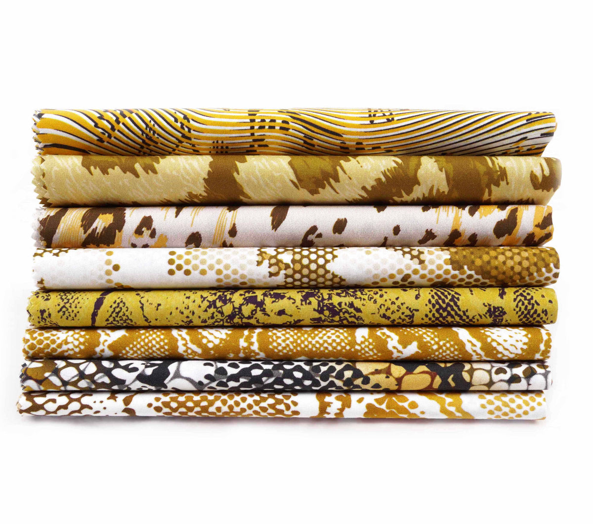 Fabric -Animal Patchwork-100% (Yellow) 22"DIY Fat 18"x SkinPrint Quarter Quilting Bundle CottonPre-Cut Soimoi Pc 8