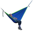 Hamptons Camping Collection and The 118" Polyester Traveler Hammock Blue Green