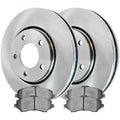 AutoShack Brake Replacement Rotors and Town Dodge 2008-2016 Journey 2008-2016 Grand Ceramic FWD Driver Caravan AWD and & VW Passenger Side 2009-2011 Country Pads Kit Chrysler Ram Routan Front for C/V