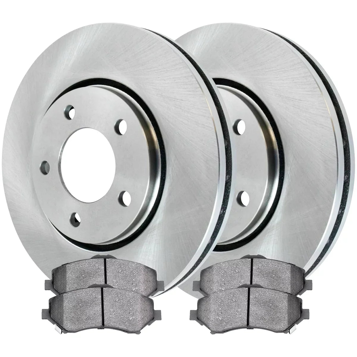 AutoShack Brake Replacement Rotors and Town Dodge 2008-2016 Journey 2008-2016 Grand Ceramic FWD Driver Caravan AWD and & VW Passenger Side 2009-2011 Country Pads Kit Chrysler Ram Routan Front for C/V