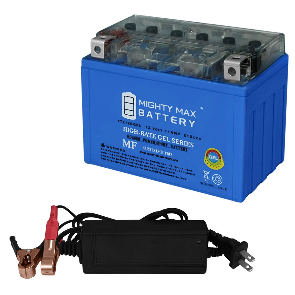 Replaces GEL Super Honda YTZ12S 2000 12V Charger VRT1000F 2Amp + Hawk