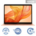 128GB RAM- Air Model (Fair) MacBook Gold- SSD- Pre-Owned 2018 8GB i5 1.6GHz- 13" Number MRE82LL/A
