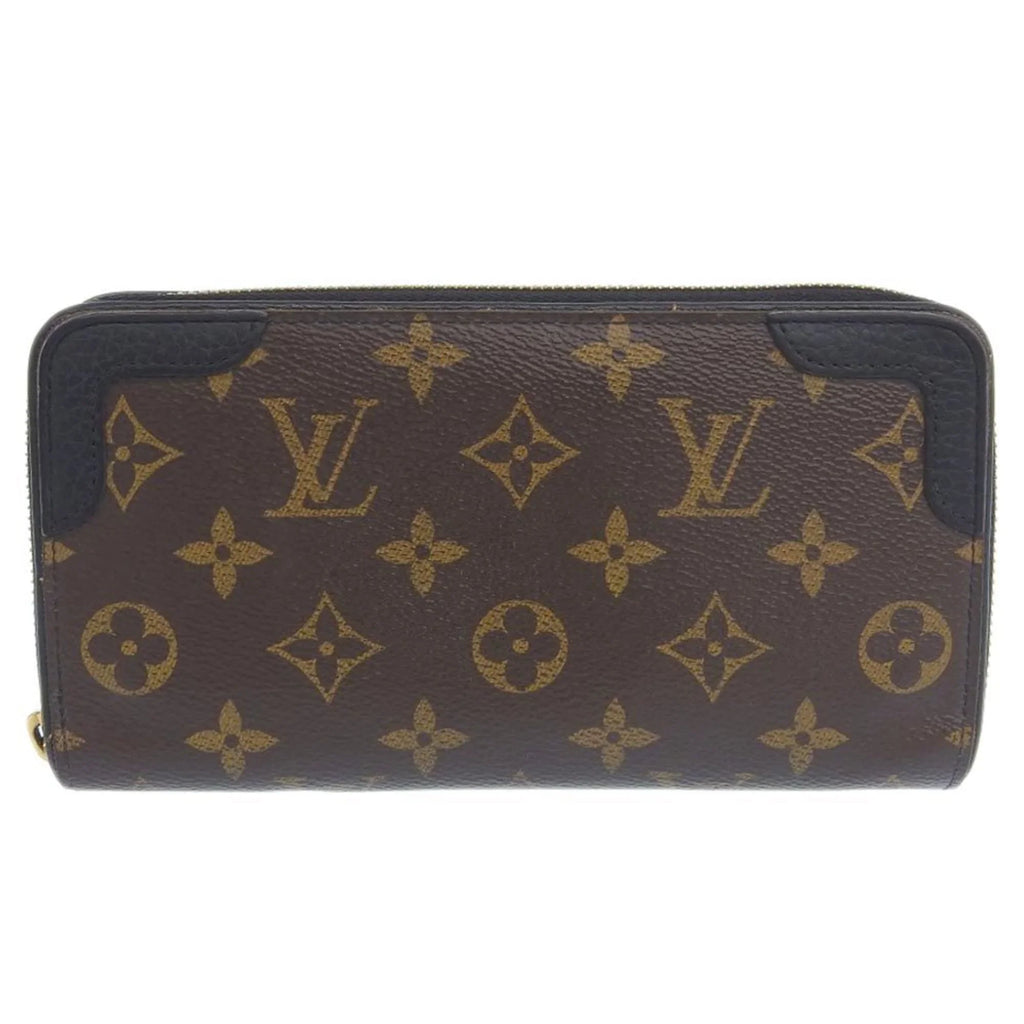 Monogram Retiro Round (Good) Zippy Pre-Owned Noir M61855 Wallet Long
