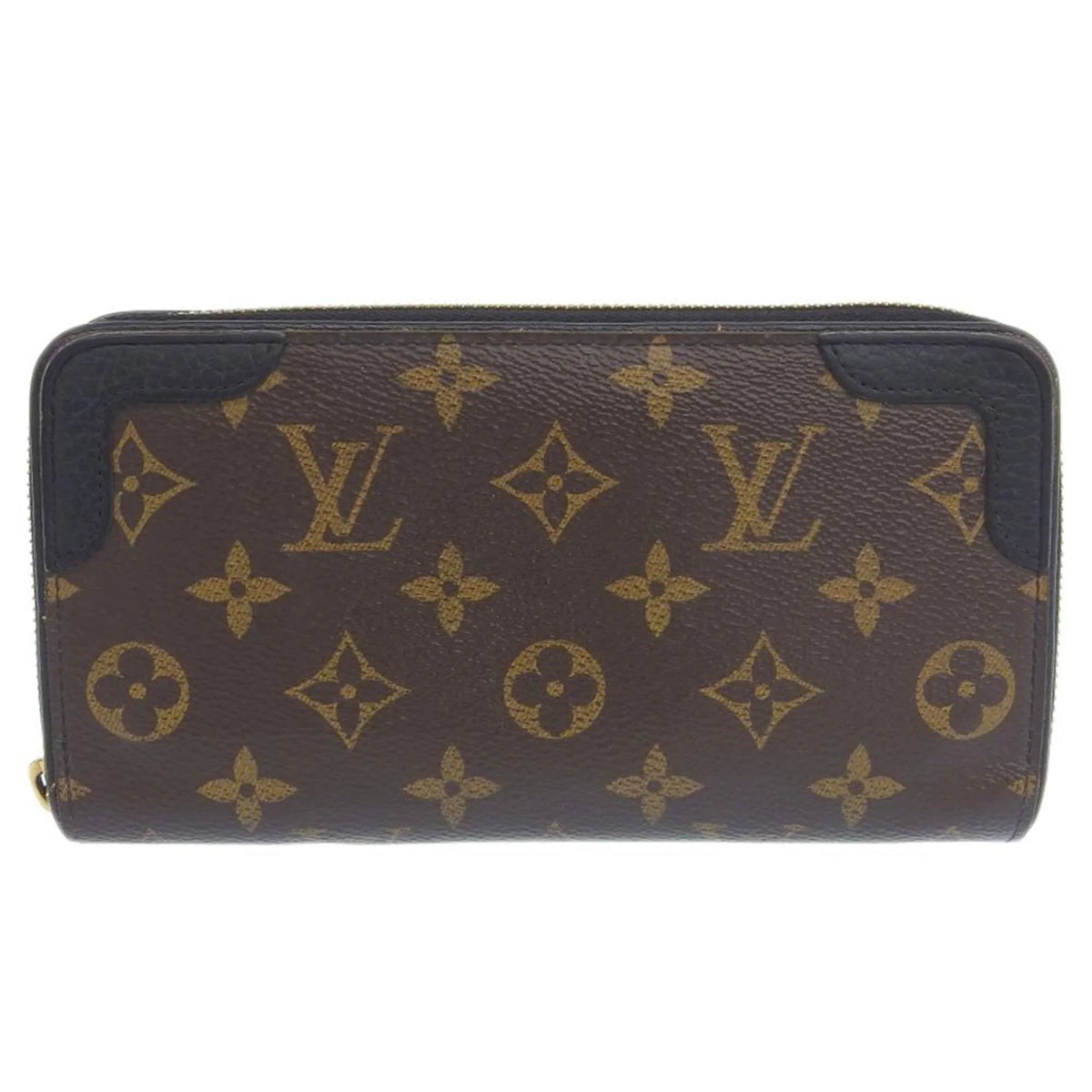 Monogram Retiro Round (Good) Zippy Pre-Owned Noir M61855 Wallet Long