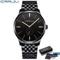 Waterproof Watches Ultra Casual top Luxury Watch Mens Relogio Fashion Thin Masculino Quartz Stainless Steel Band CRRJU Mesh