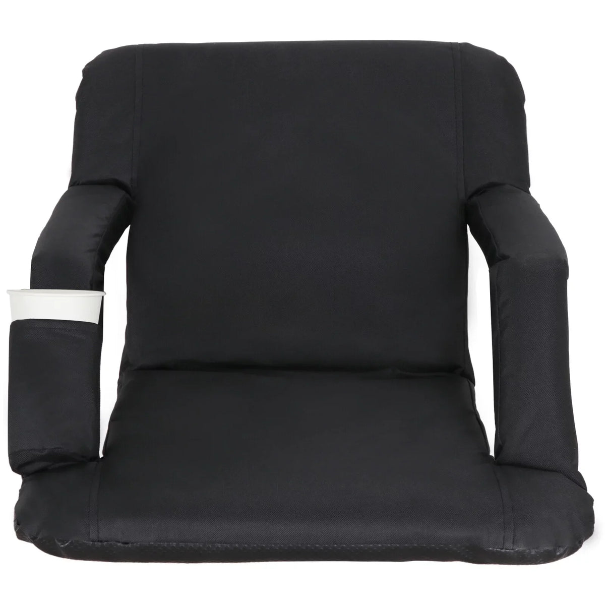 Chair Bleacher Seat Portable ZenSports Reclining for Black 6 Stadium Positions 2PCS