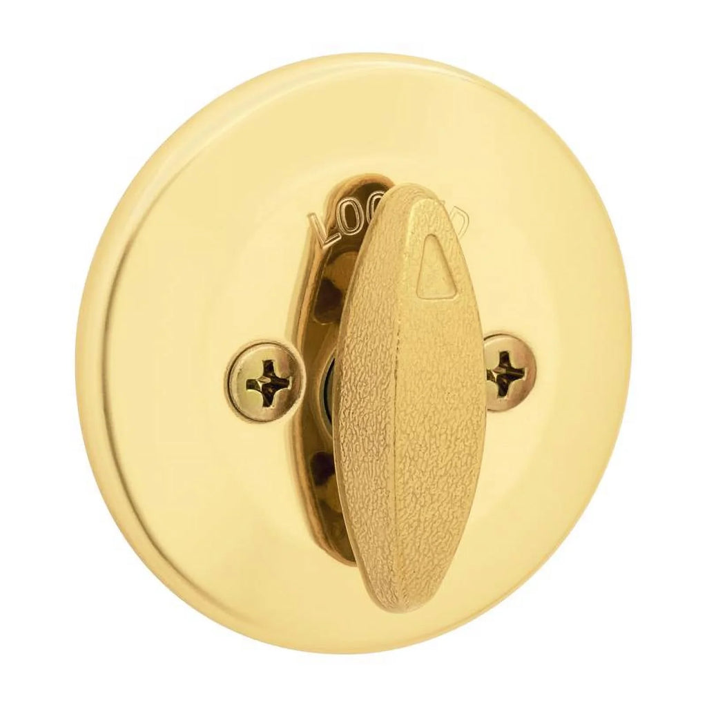 Quantity 1 CP Brass 3 K6 Polished Kwikset Deadbolt, SMT RCS 660 Security RCAL - Single-Cylinder