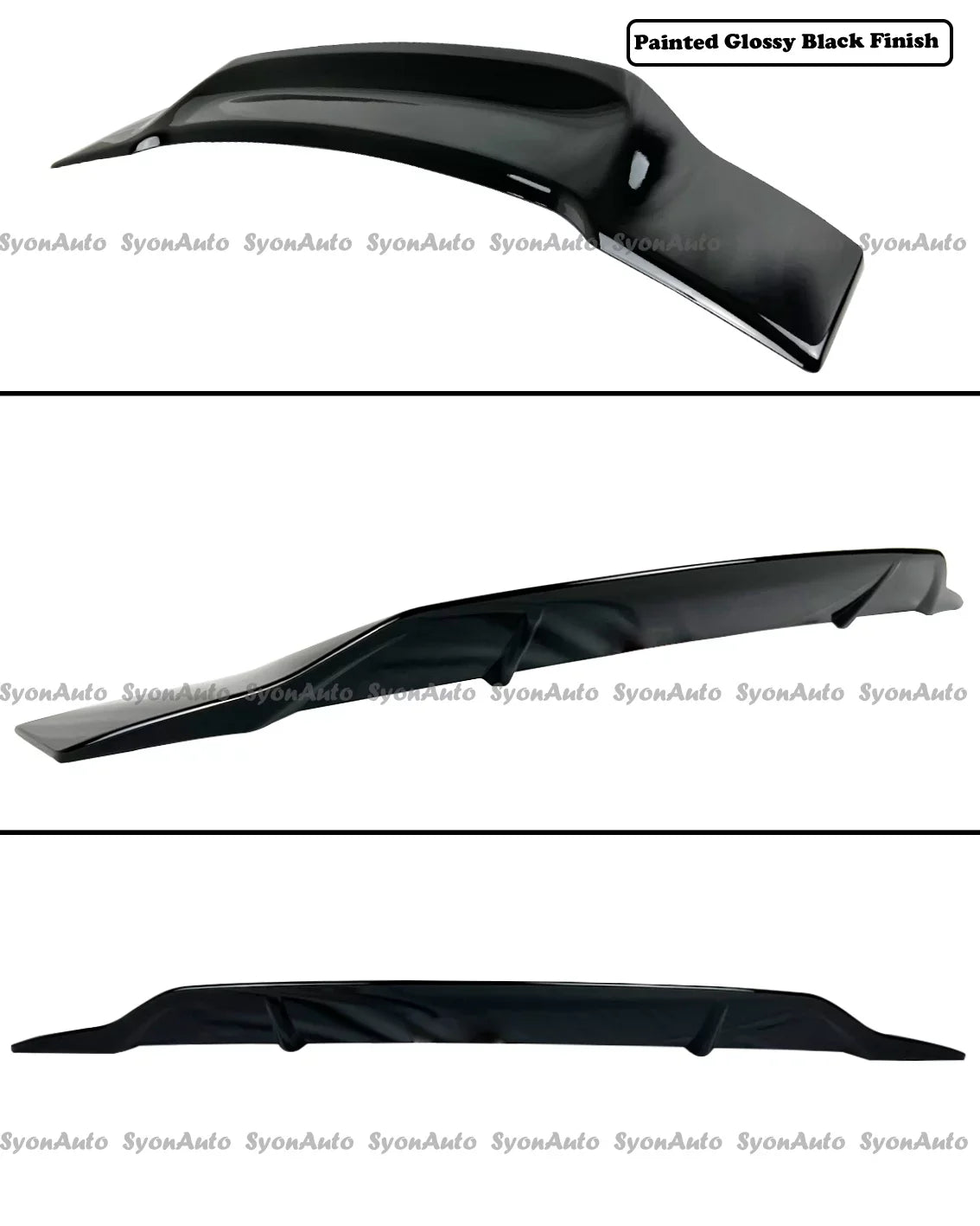 2006-2011 RS design WING GLOSSY TRUNK HIGHKICK FITS SPOILER HONDA SEDAN CIVIC BLACK