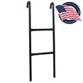 climate Trampoline 13.0’’ Galvanized Climbing SereneLife -inches Step 39.8’’ Safety Ladder Resistant x Steel Trampoline 2 x 4.7’’